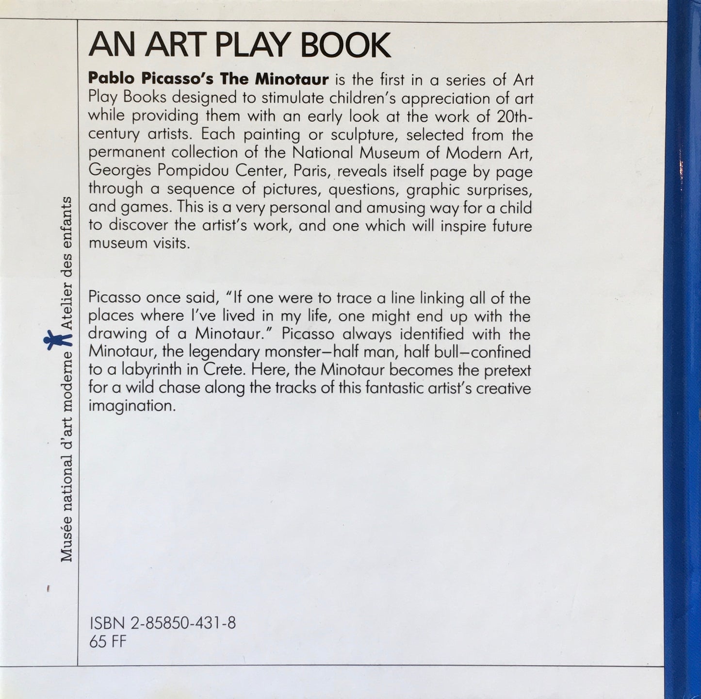 PICASSO the Minotaur An Art Play Book ピカソ