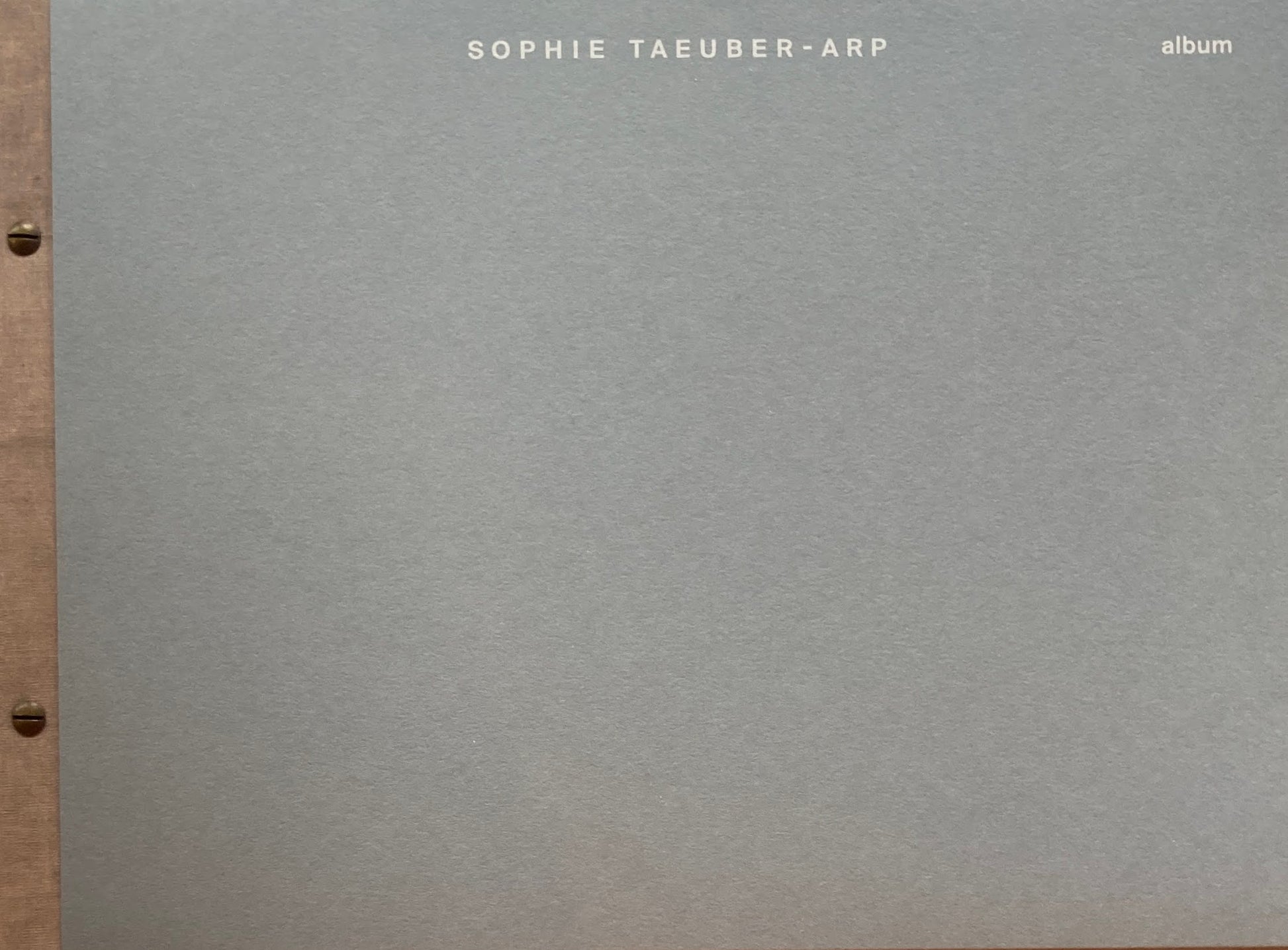 ALBUM by Sophie Taeuber-Arp ゾフィー・トイバー=アルプ