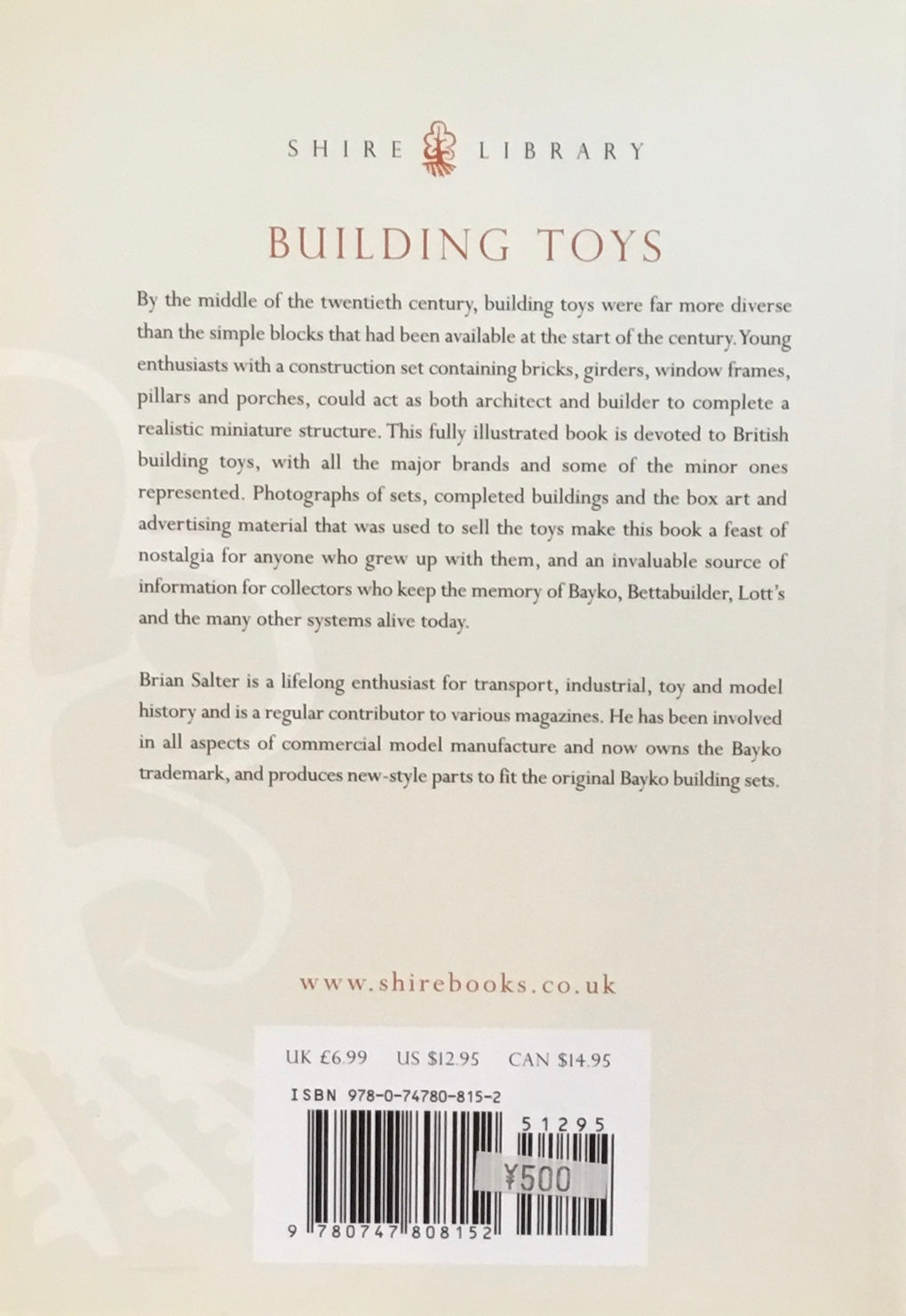 Building Toys Brian Salter