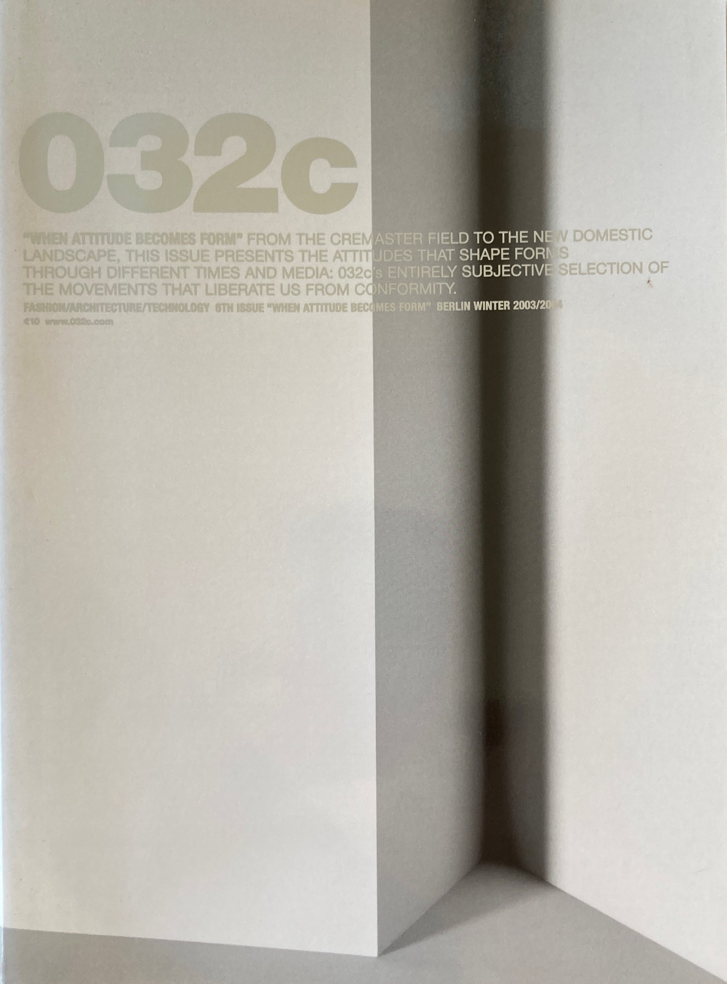 032c #6 Winter 2003/2004