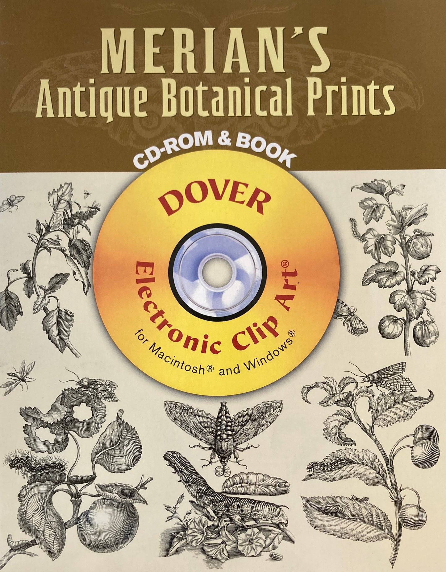 MERIAN'S Antiqua Botanical Prints CD-ROM & BOOK