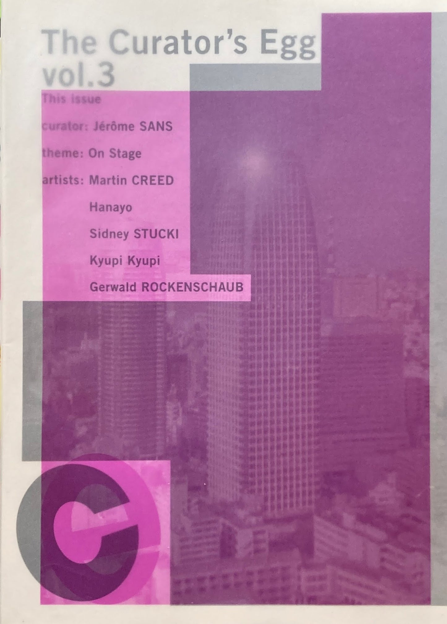 The Curator's Egg Vol.3 キュレーターズ・エッグ3号 キュレーターの抱えた卵 Jerome SANS