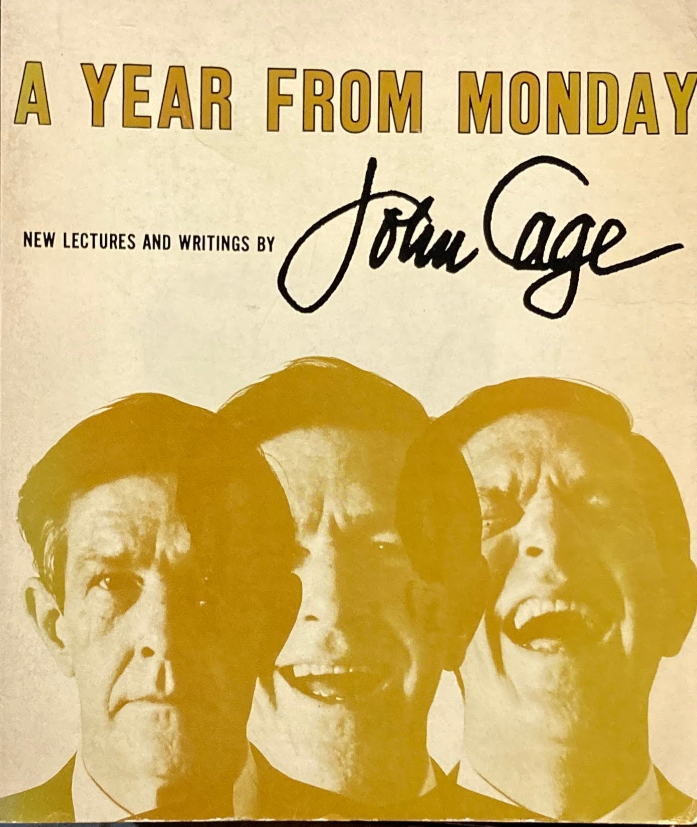 A Year From Monday New Lectures and Writings by Jhon Cage ジョン・ケージ