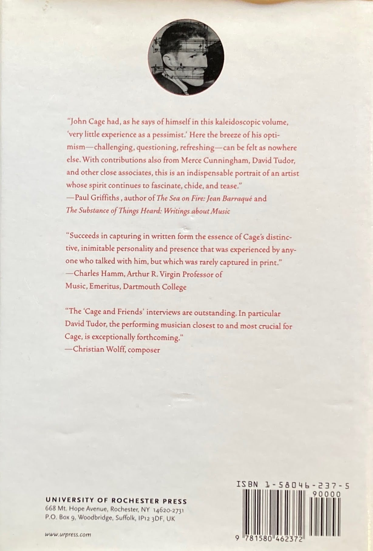 Cagetalk Dialogues With And About John Cage edited By Peter Dickinson ジョン・ケージ