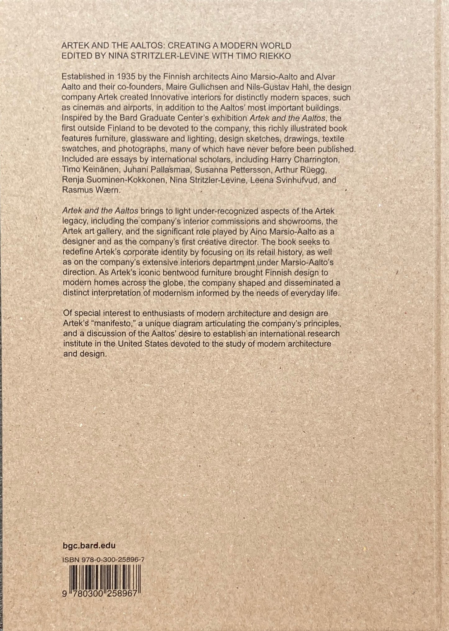 ARTEK AND THE AALTOS: CREATING A MODERN WORLD