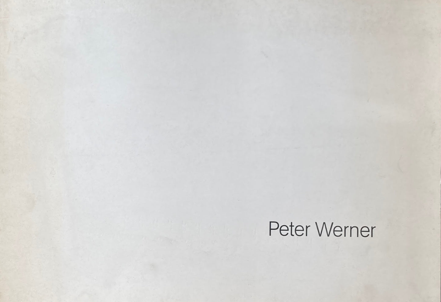 Peter Werner Arbeiten 1979-1982