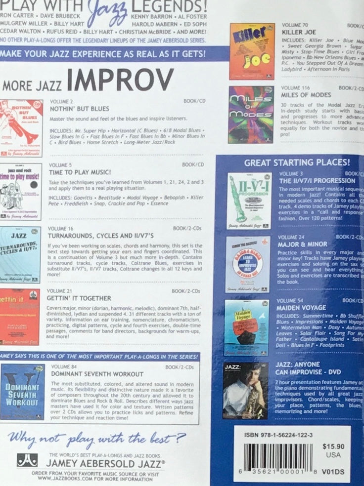 How to Play Jazz & Improvise Vol. 1 Jamey Aebersold
