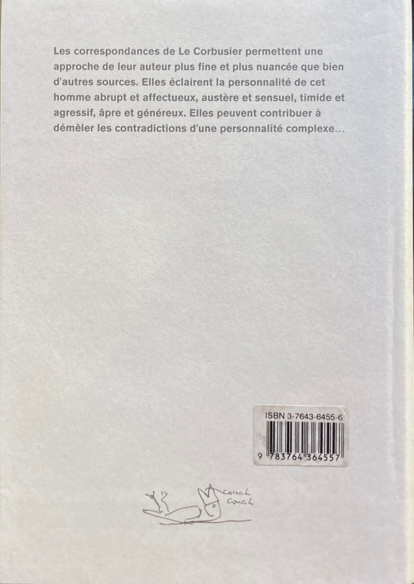 Le Corbusier Choix de lettres Selection introduction et notes par jean jenger ル・コルビュジエ