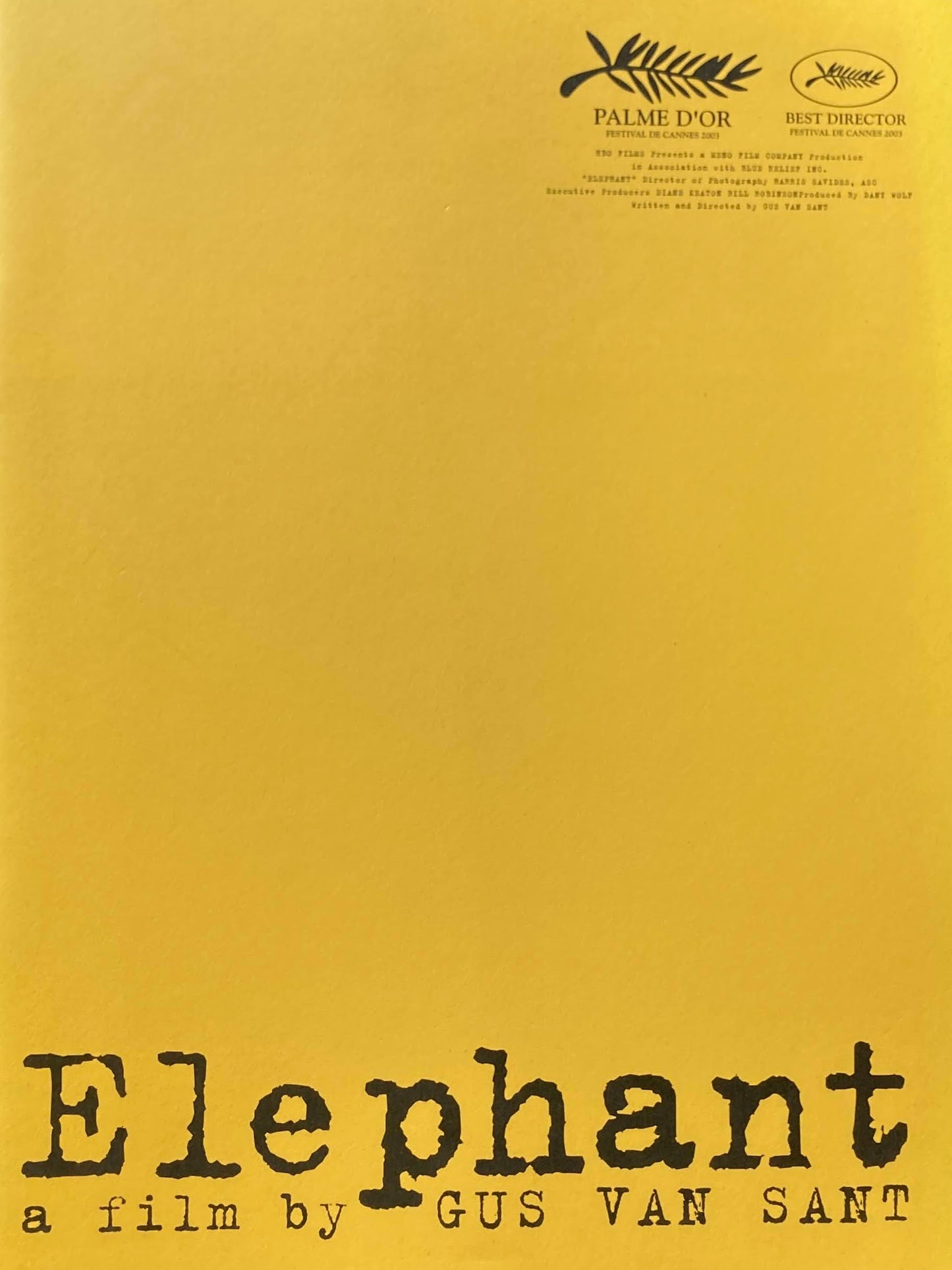 エレファント Elephant ガス・ヴァン・サント パンフレット