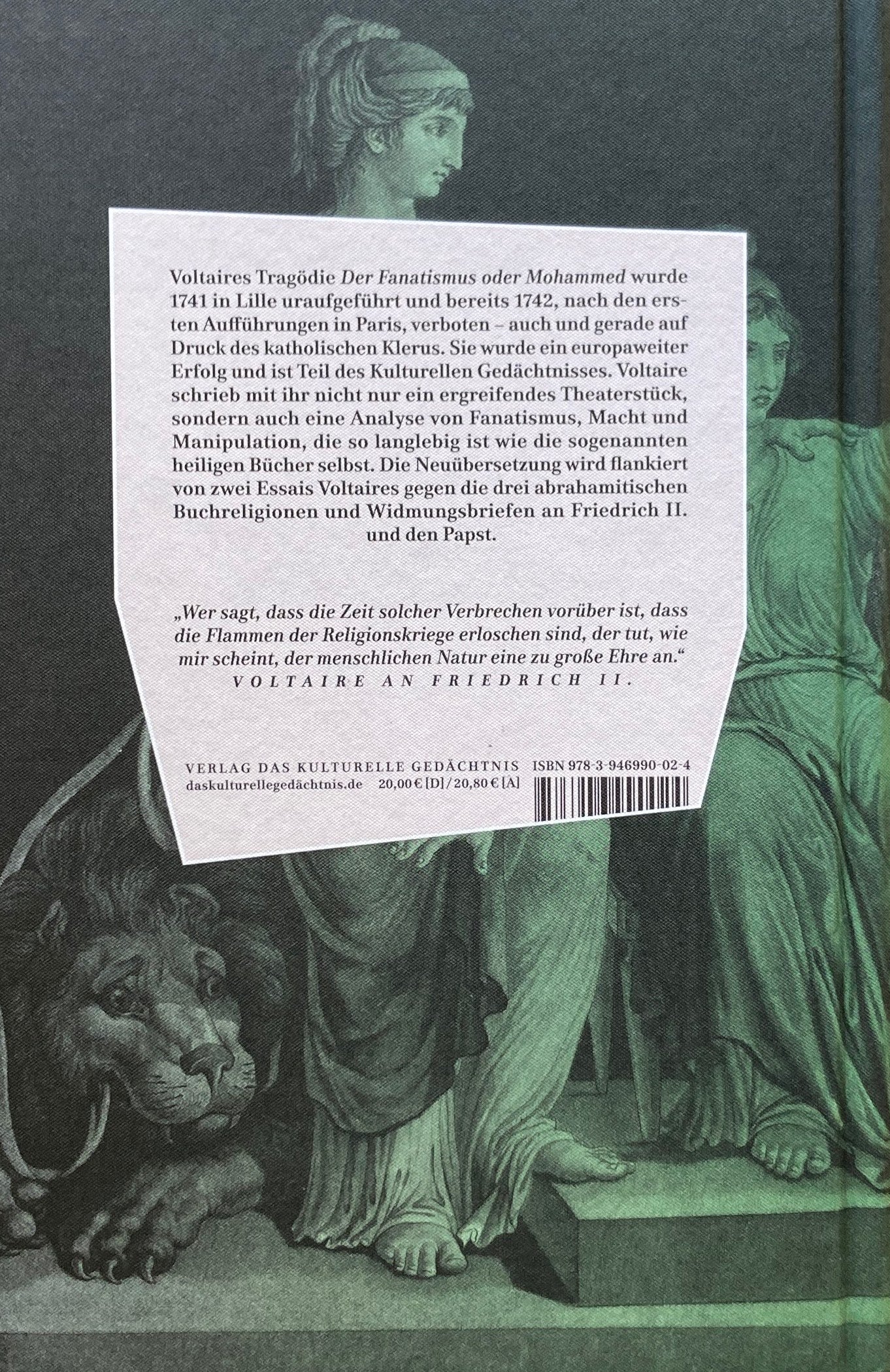 DER FANATISMUS ODER MOHAMMED Voltaire ヴォルテール