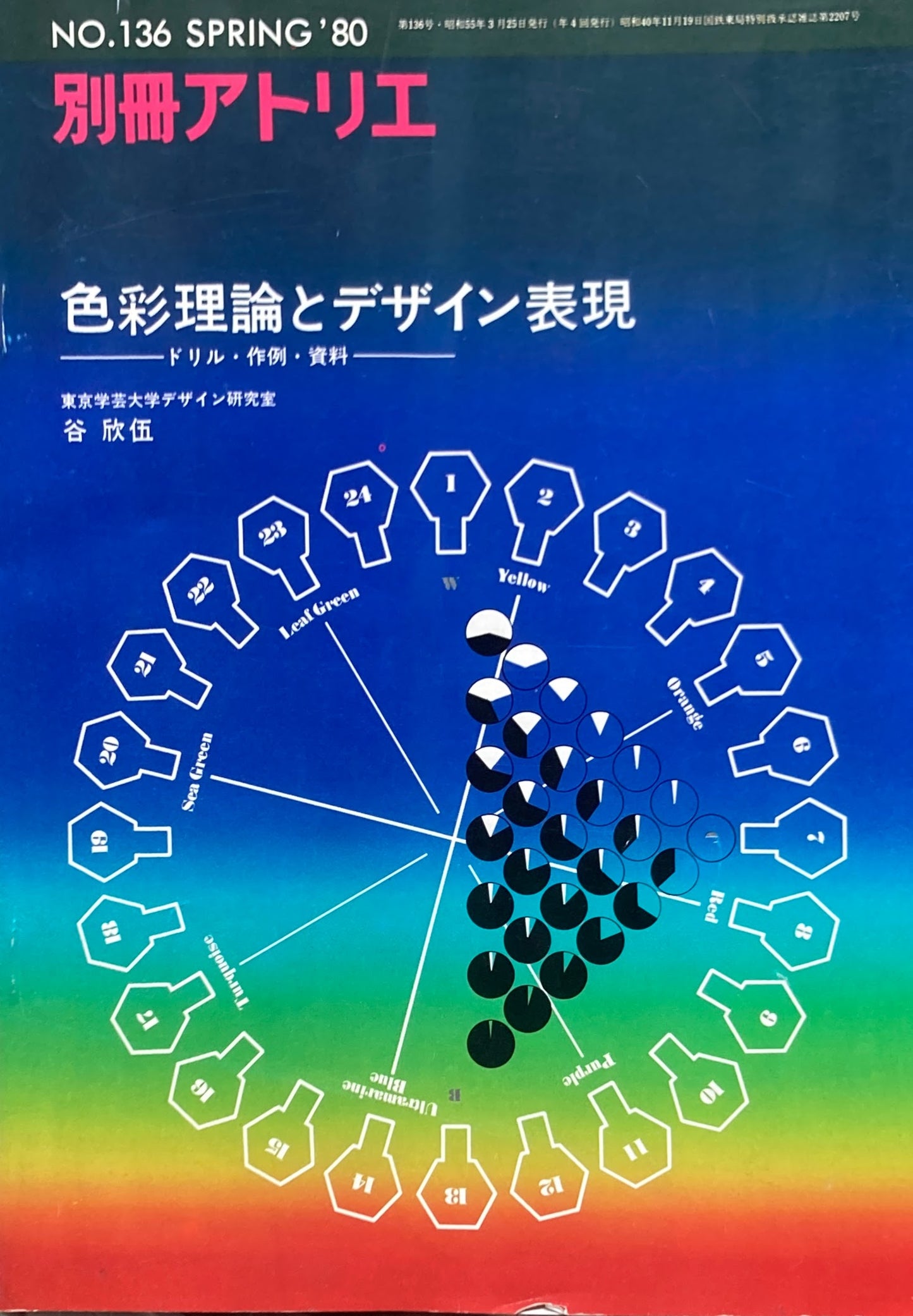 別冊アトリエ 136号 1980年春 色彩理論とデザイン表現 ドリル・作例・資料
