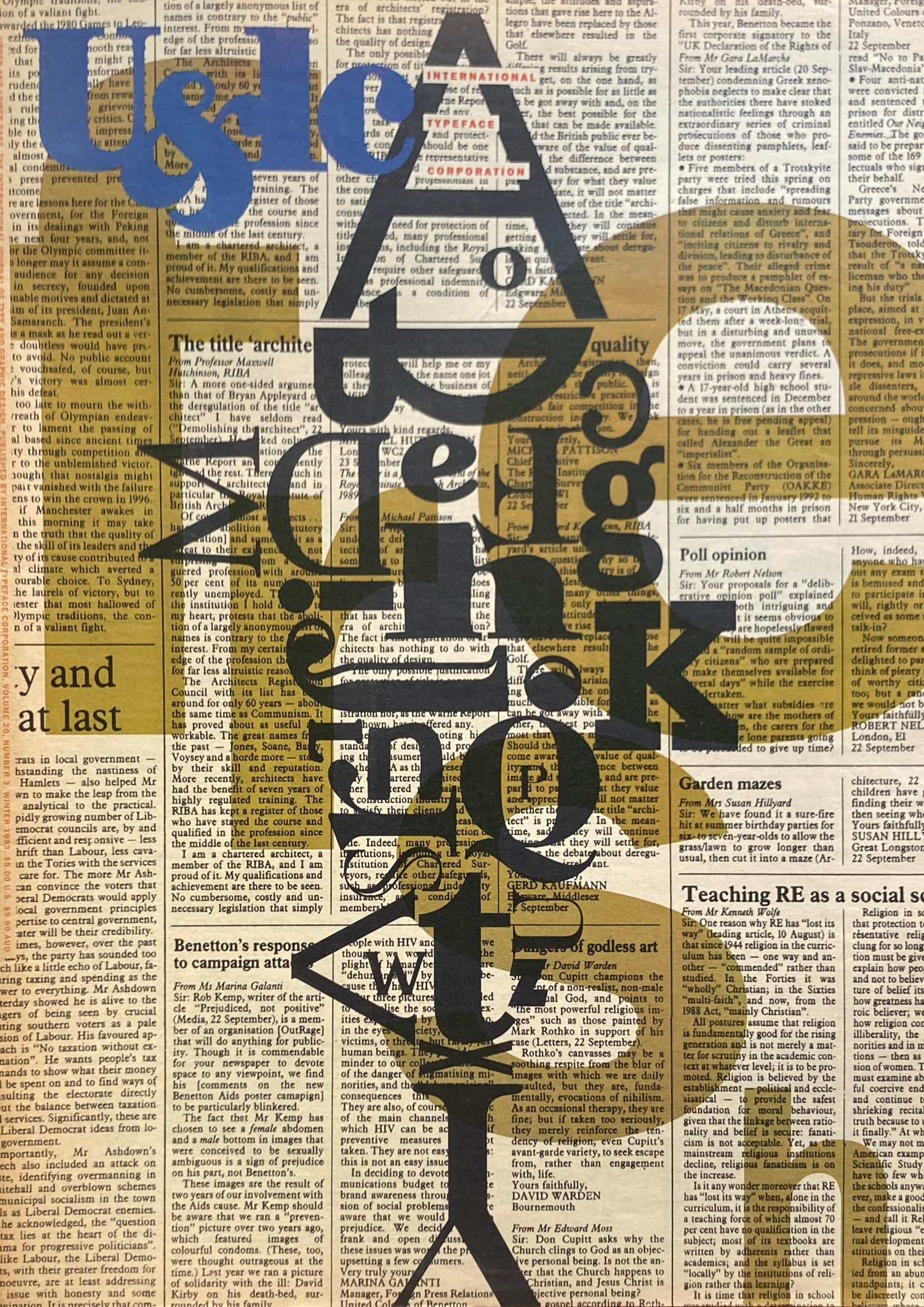 U&lc Upper and lower case volume20.Number3. 1993 WINTER