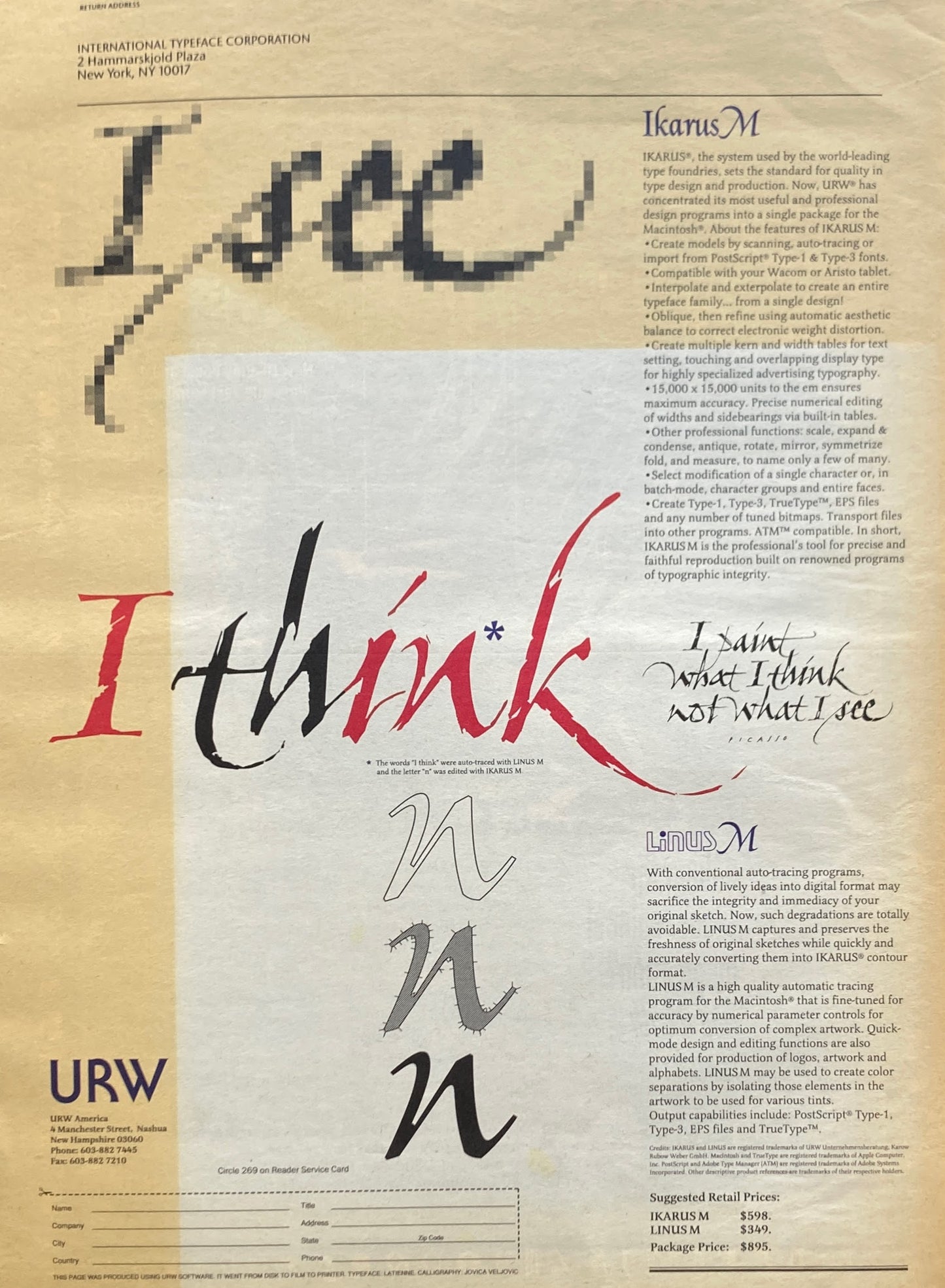 U&lc Upper and lower case volume19.Number4. 1992 WINTER