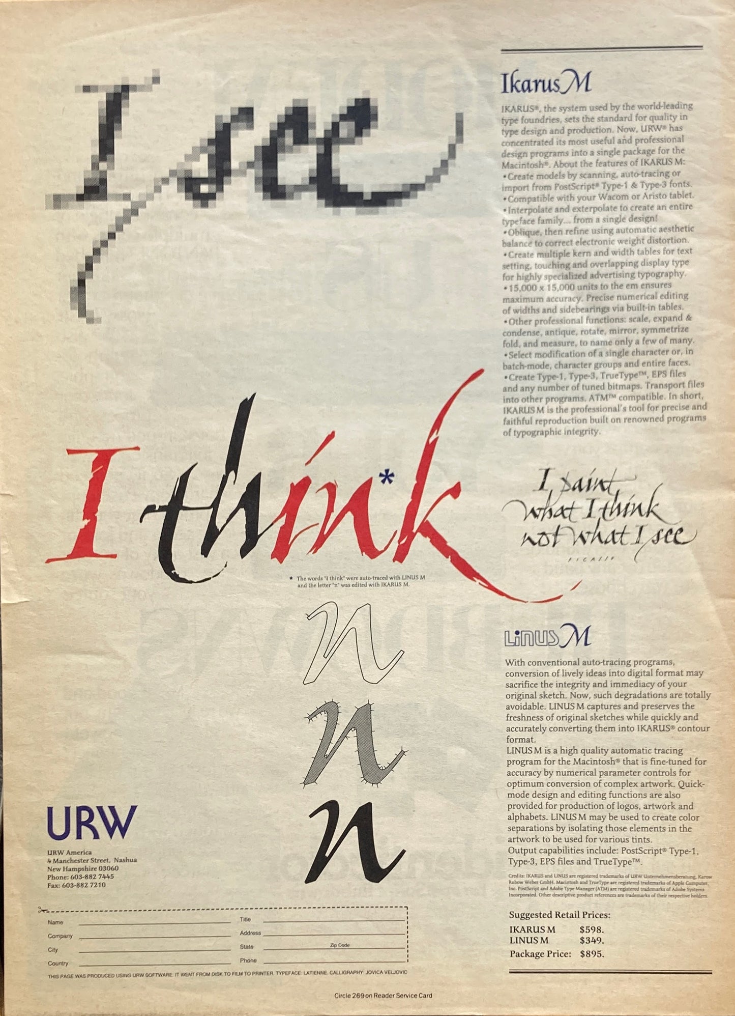 U&lc Upper and lower case volume19.Number3. 1992 FALL