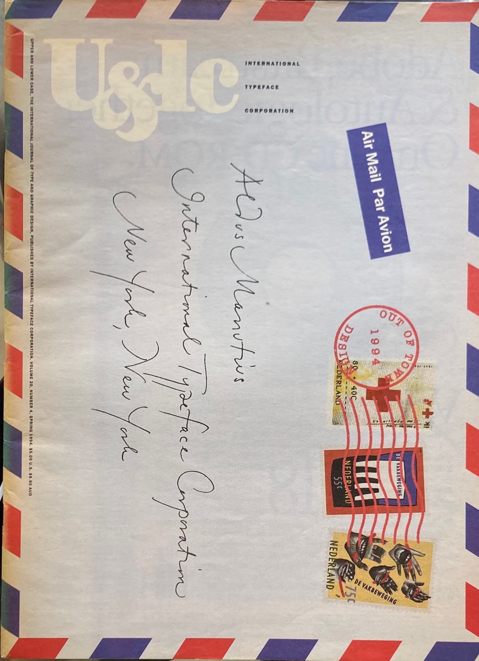 U&lc Upper and lower case volume20.Number4. 1994 SPRING