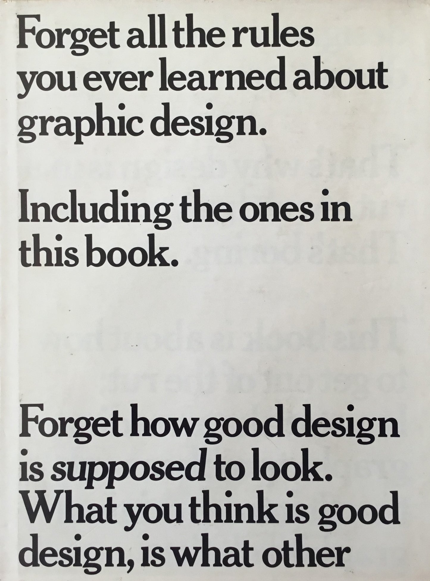 Forget all the rules you ever learned about graphic design Bob Gill ボブ・ギル