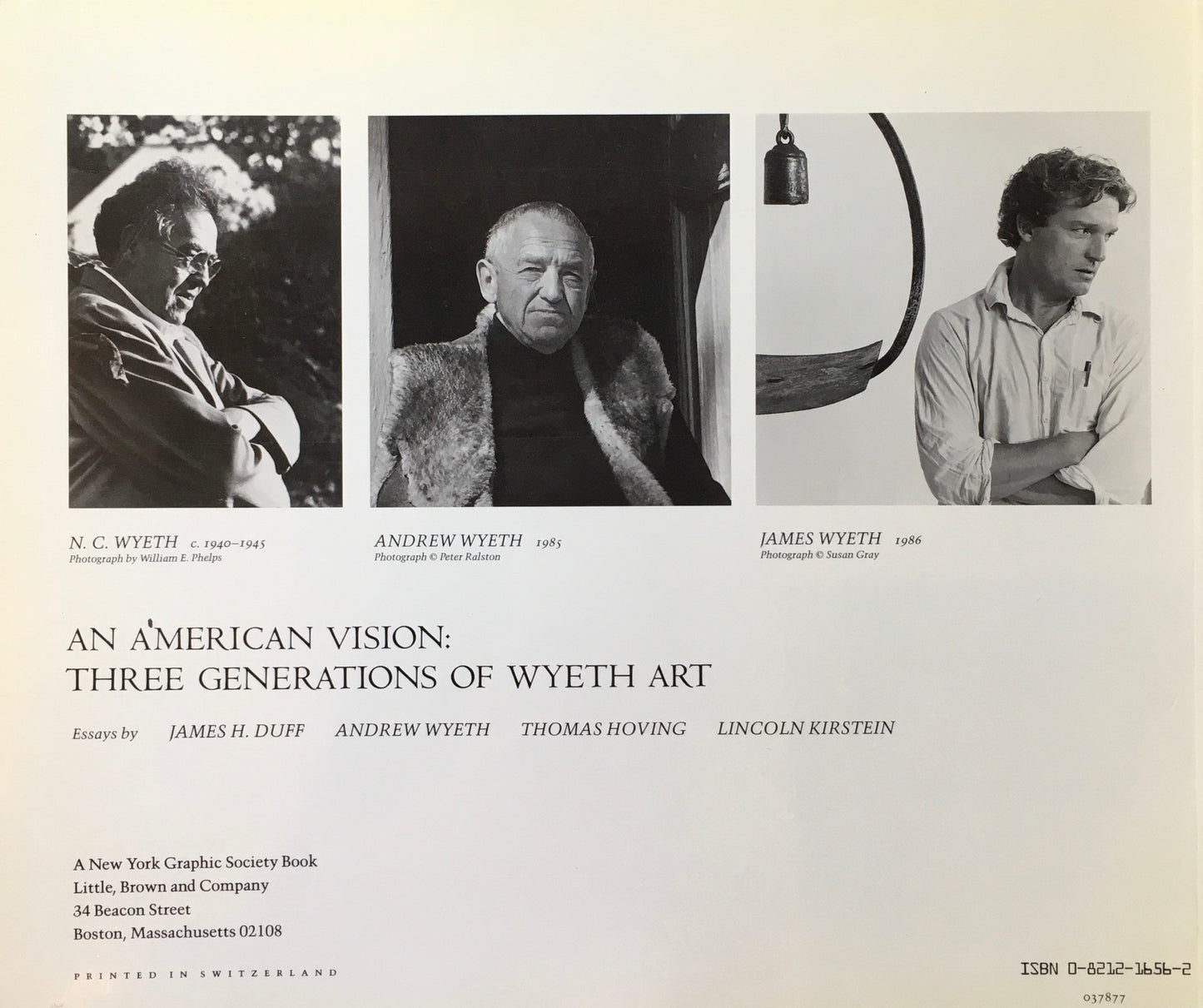 AN AMERICAN VISION THREE GENERATIONS OF WYETH ART 1987
