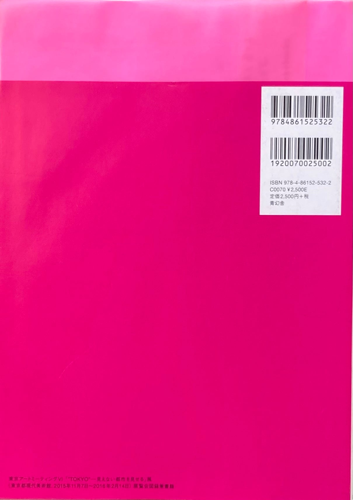 TOKYO 見えない都市を見せる展 東京アートミーティングⅥ 東京都現代美術館