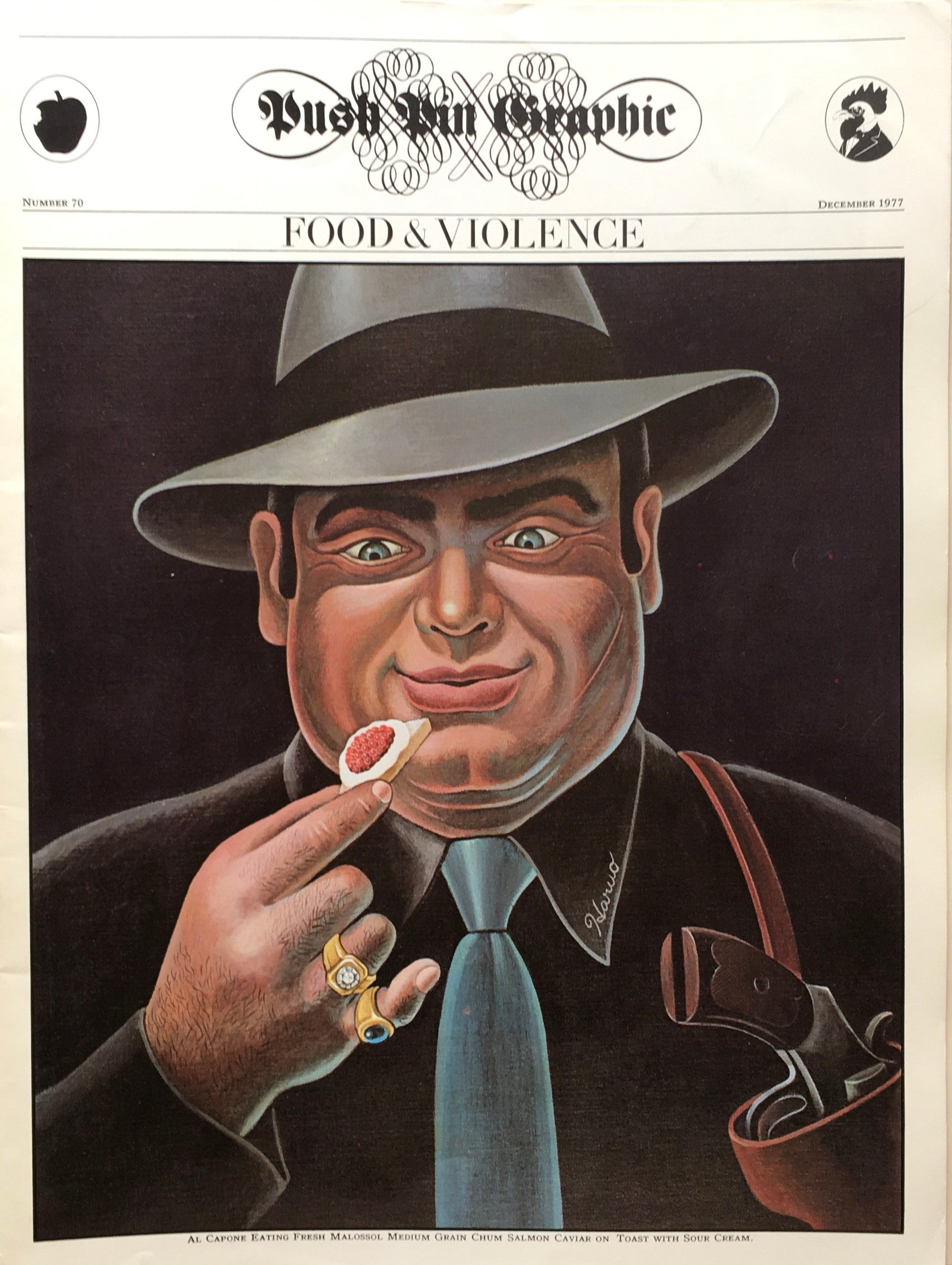 Push Pin Graphic No.70 DECEMBER 1977 FOOD&VIOLENCE