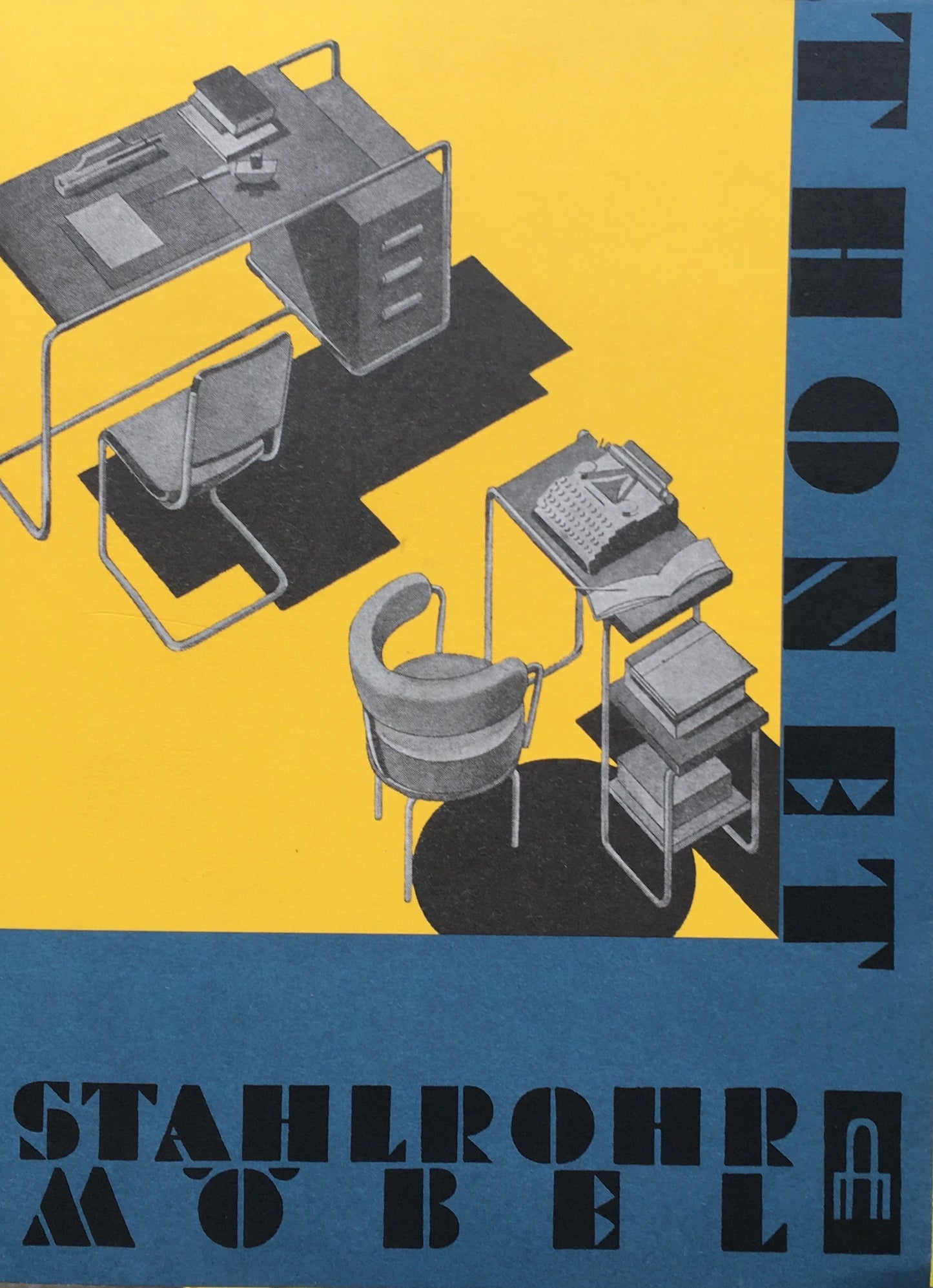 Thonet Stanhlrohr-Mobel Steckkartenkatalog/Thonet Tubular Steel Funiture Card Catalogue