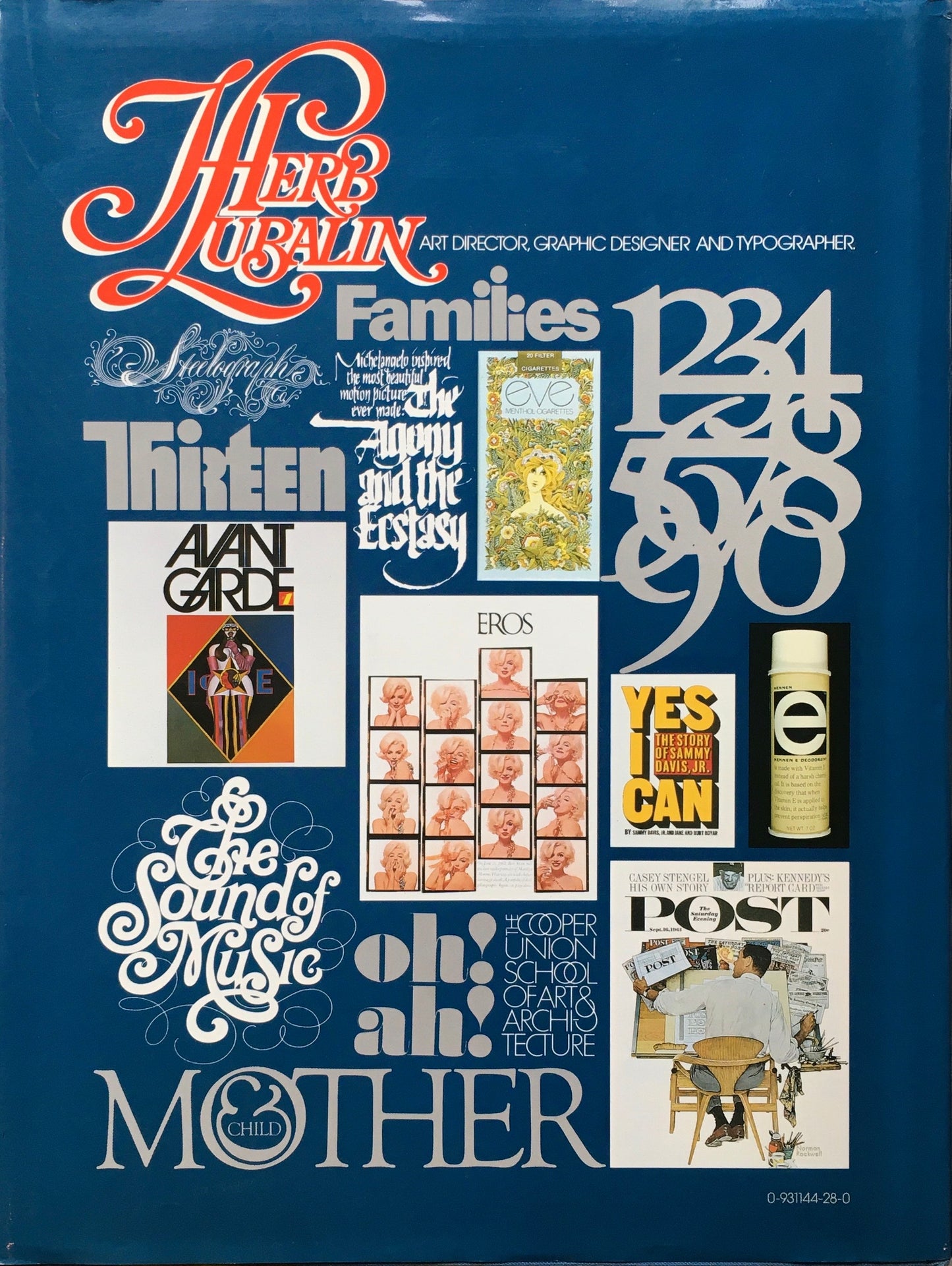 HERB LUBALIN Art Director,Graphic Designer,and Typographer Gertrude Snyder&Alan Peckolick ハーブ・ルバーリン作品集