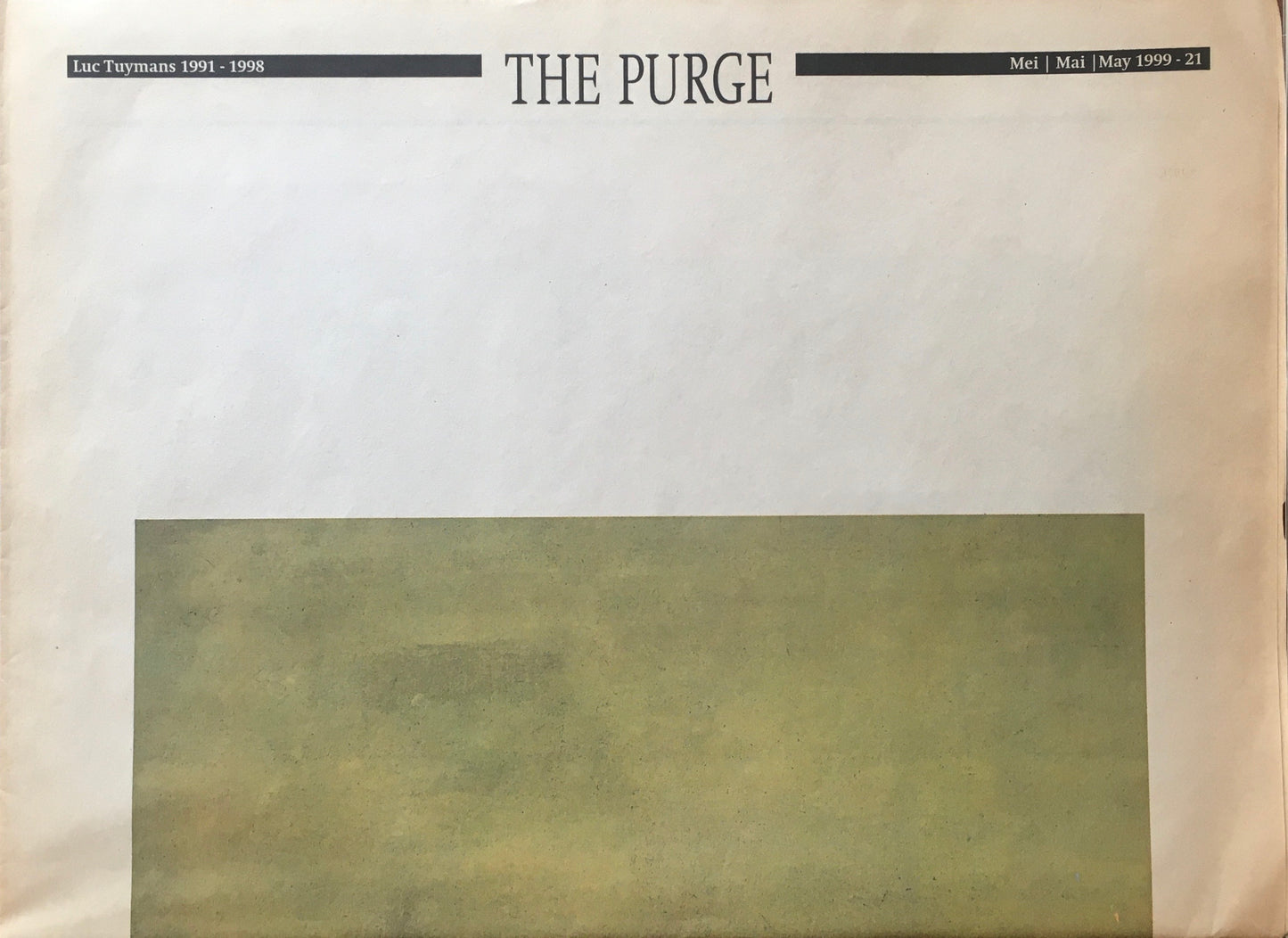 THE PURGE Luc Tuymans