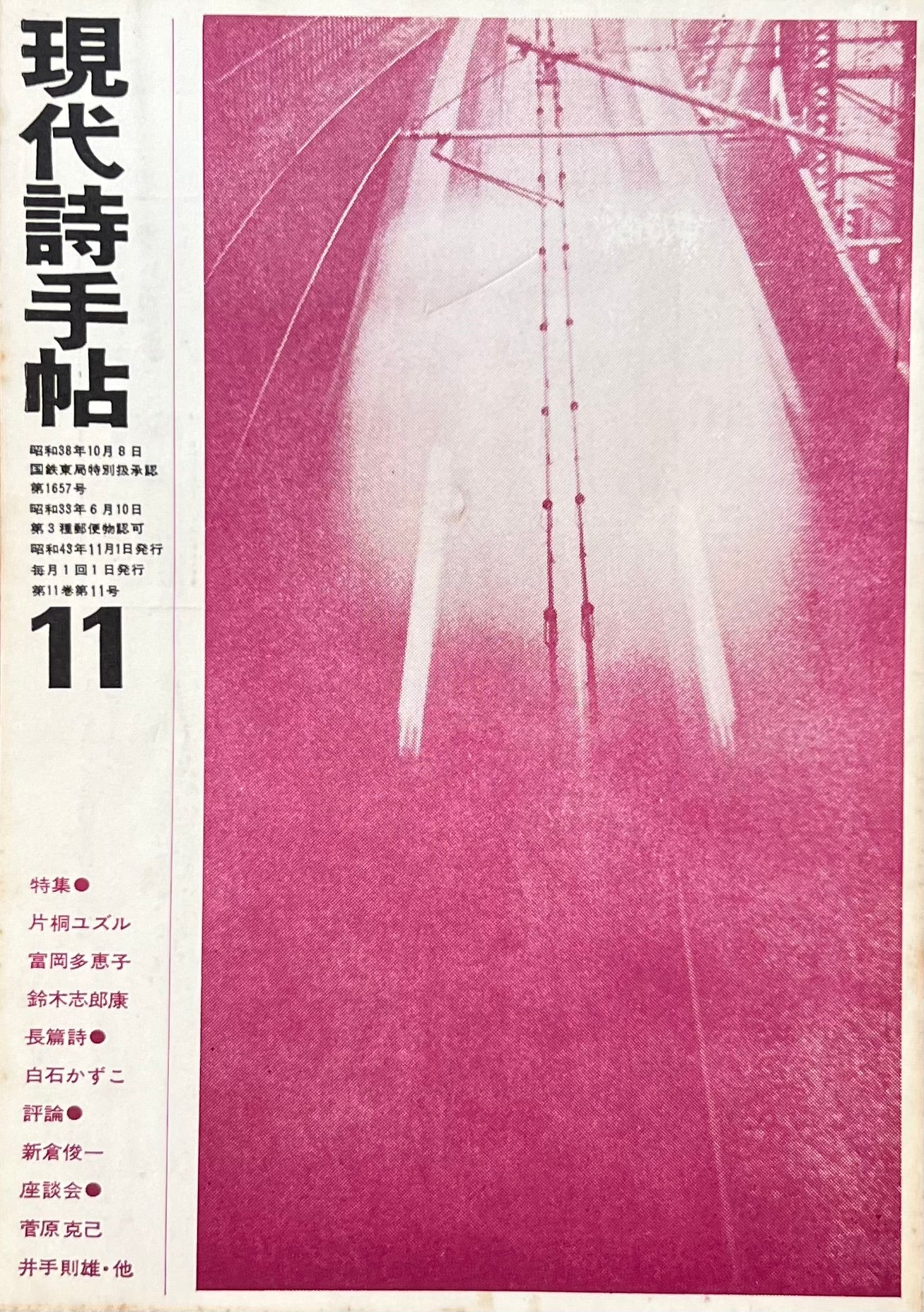 現代詩手帖 昭和43年11月号 第11巻第11号 詩をとり囲むもの