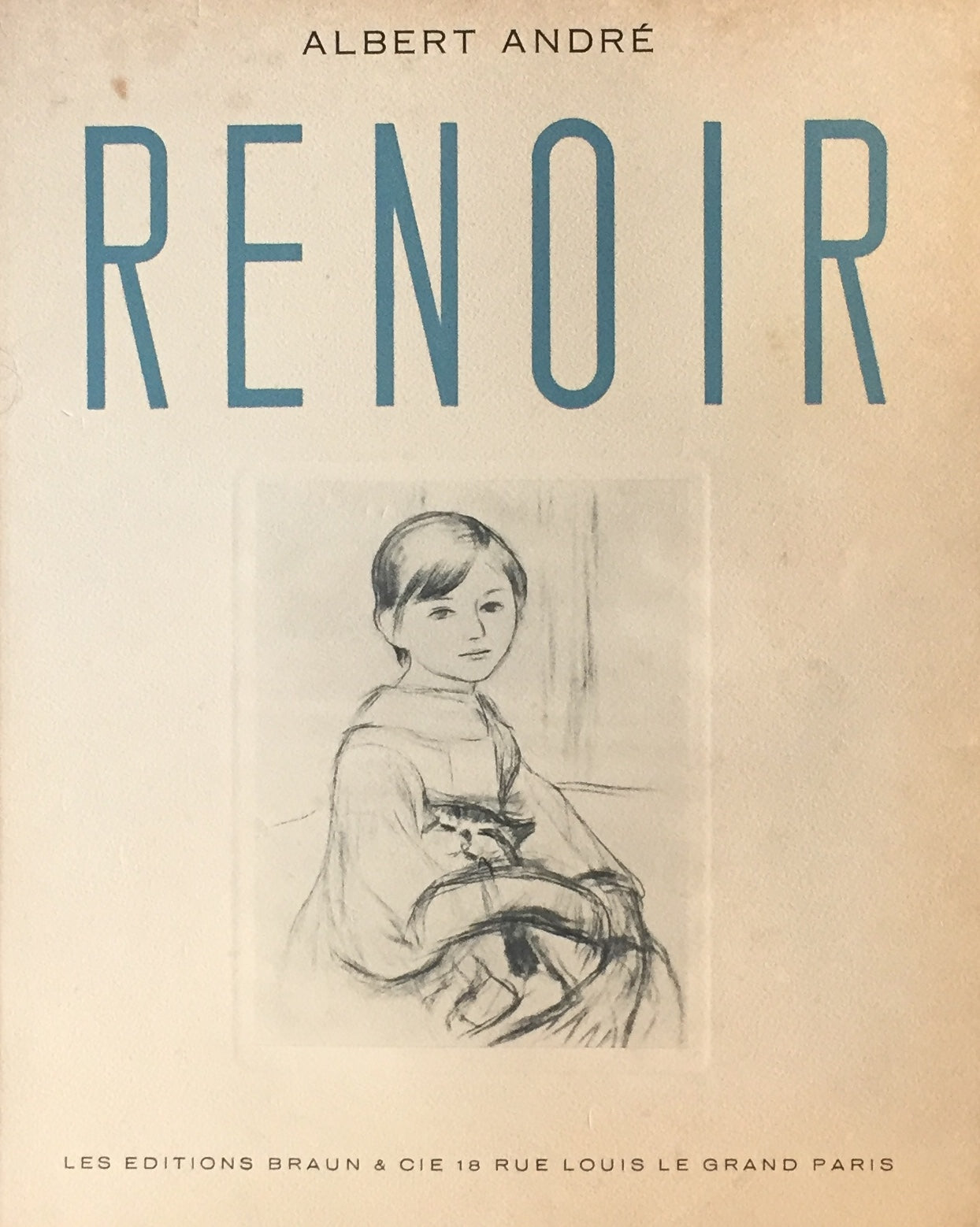 RENOIR Dessins Les Editions Braun&Cie Albert André ピエール=オーギュスト・ルノワール