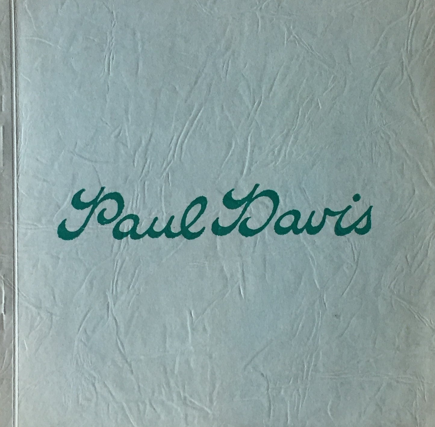 Paul Davis ポール・デービス 西村画廊 1977
