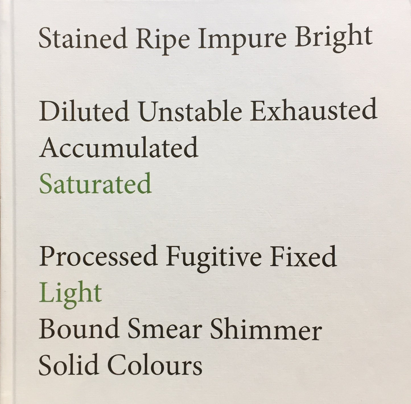 Saturated Light Wolfgang Tilmans ヴォルフガング・ティルマンス