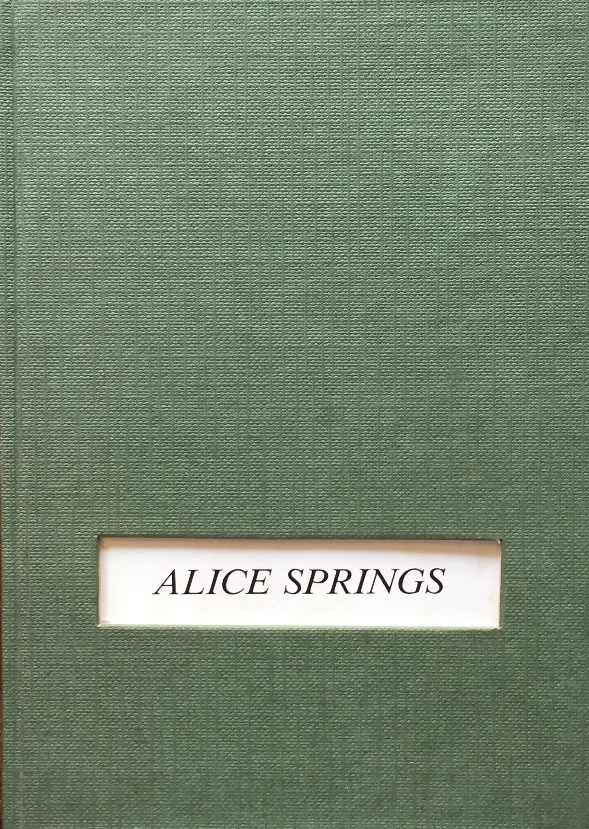 Portraits recents ALICE SPRINGS