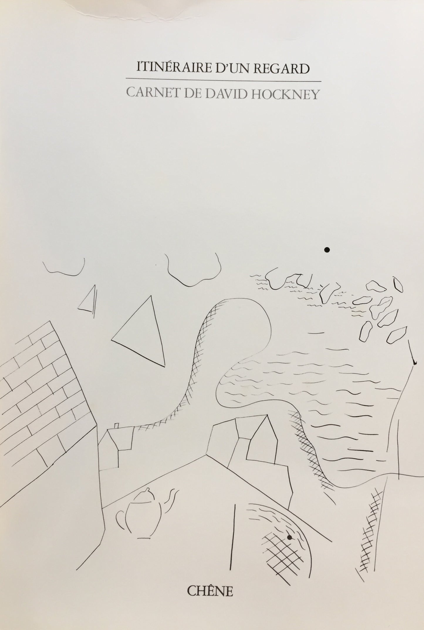 Itinéraire d'un regard Carnet de David Hockney デイヴィッド・ホックニー 限定1000部