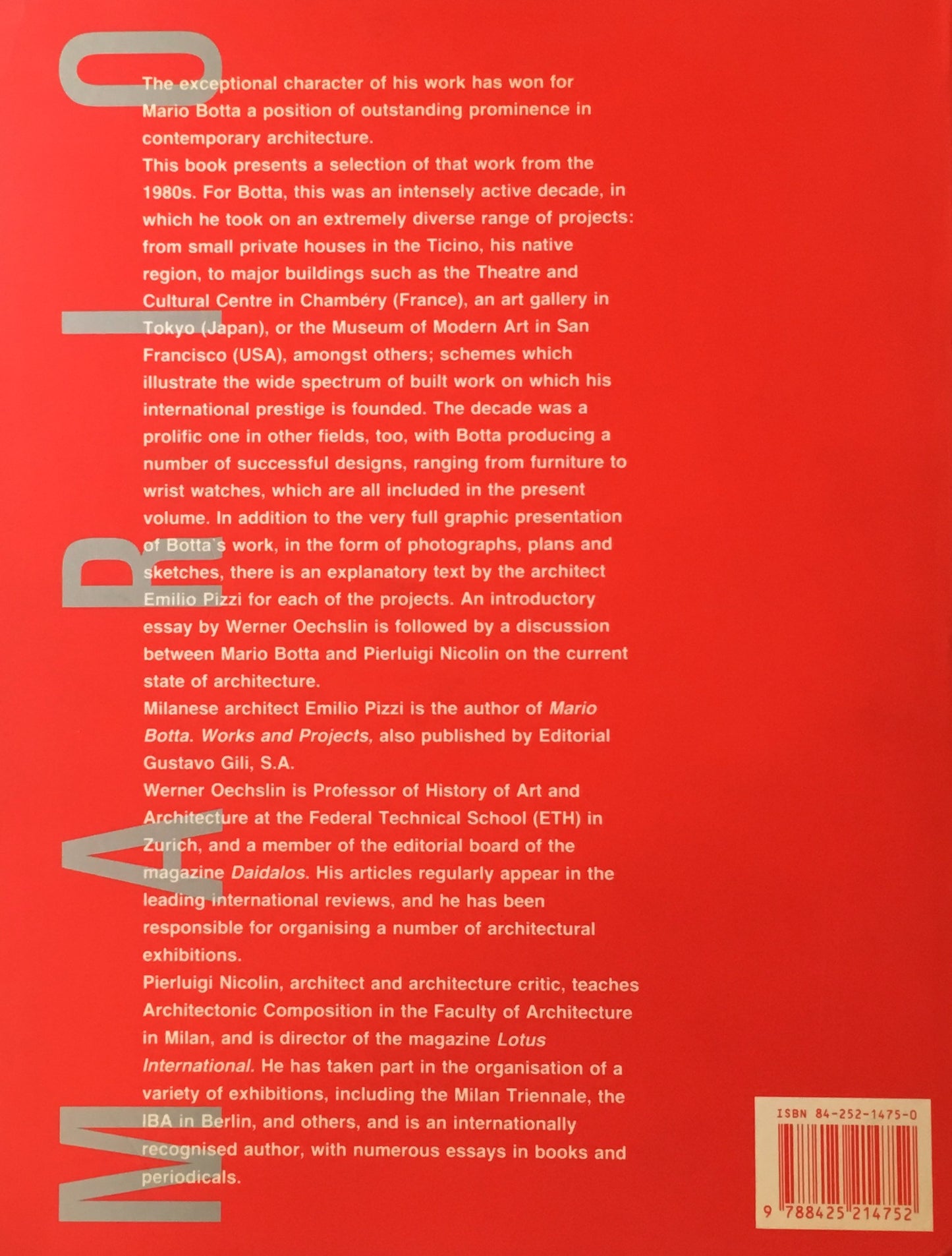 MarioBotta Architectures 1980-1990 マリオ・ボッタ作品集