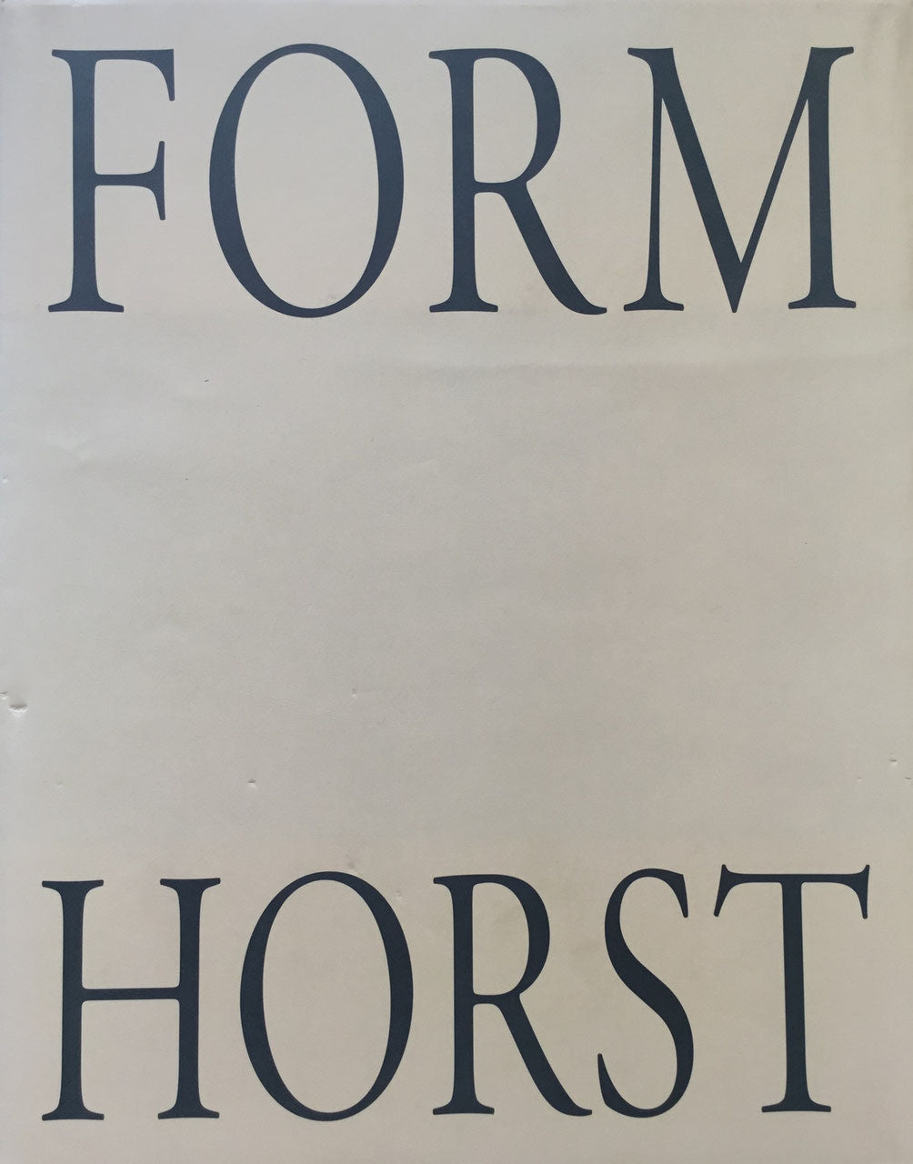 Form HORST ホルスト写真集