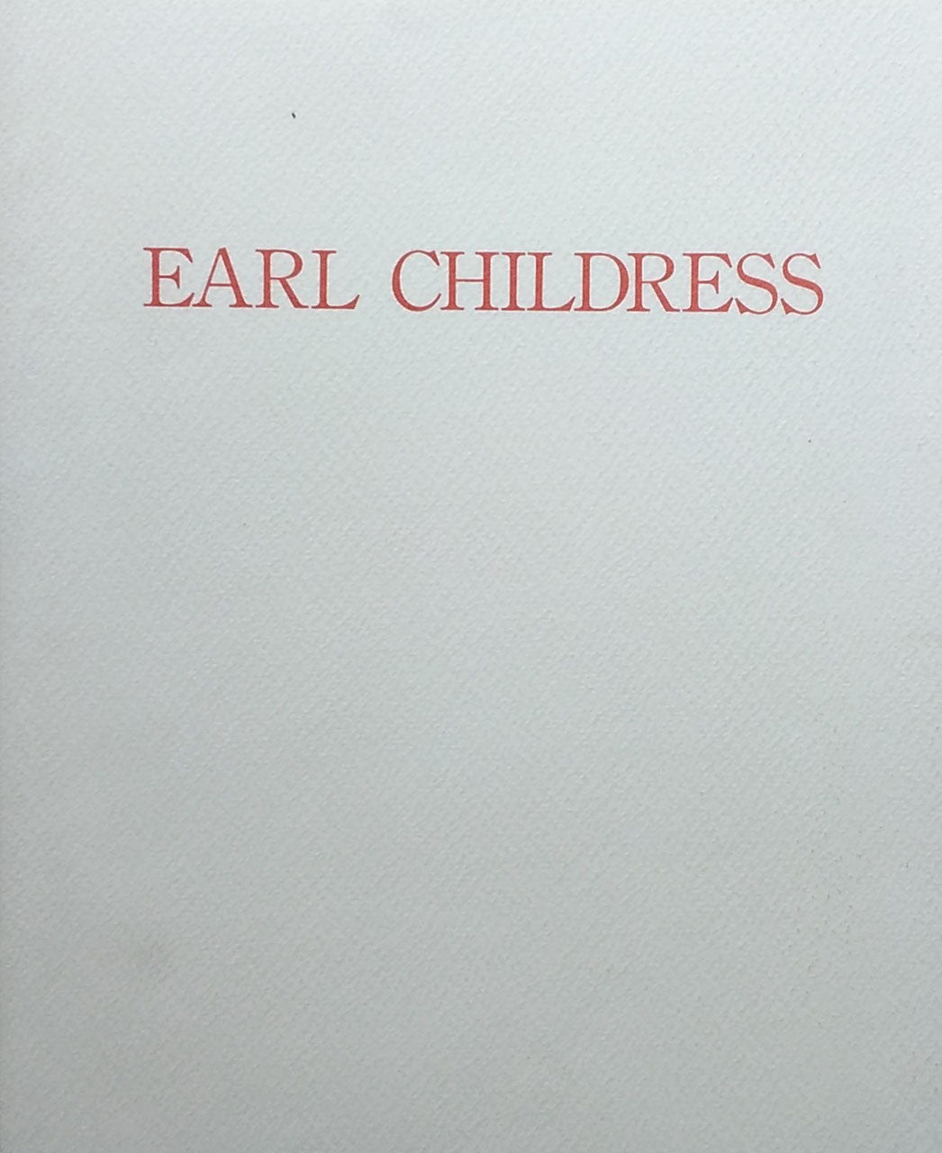 Earl Childress Akira Ikeda Gallery 1990