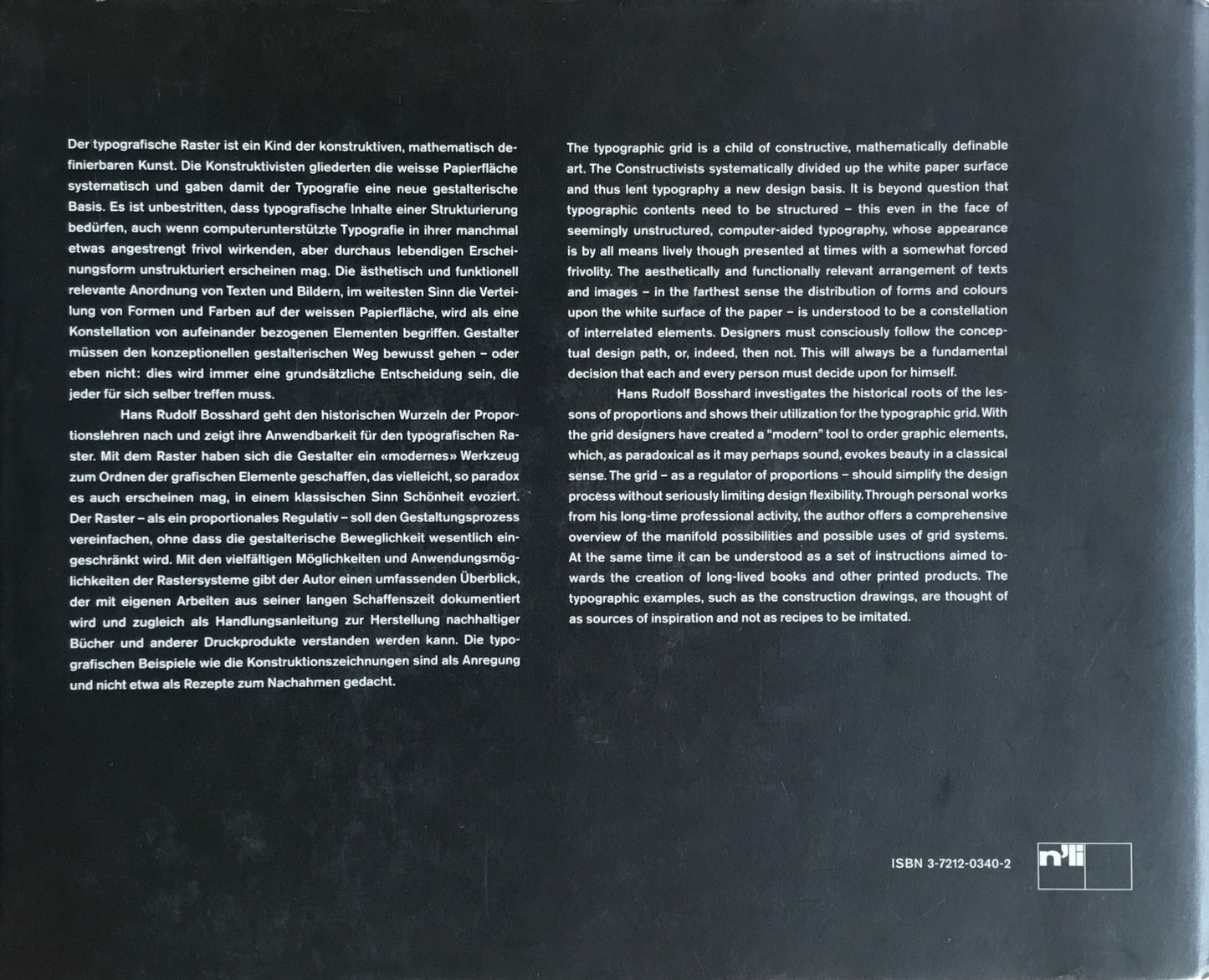 The Typographic Grid Hans Rudolf Bosshard