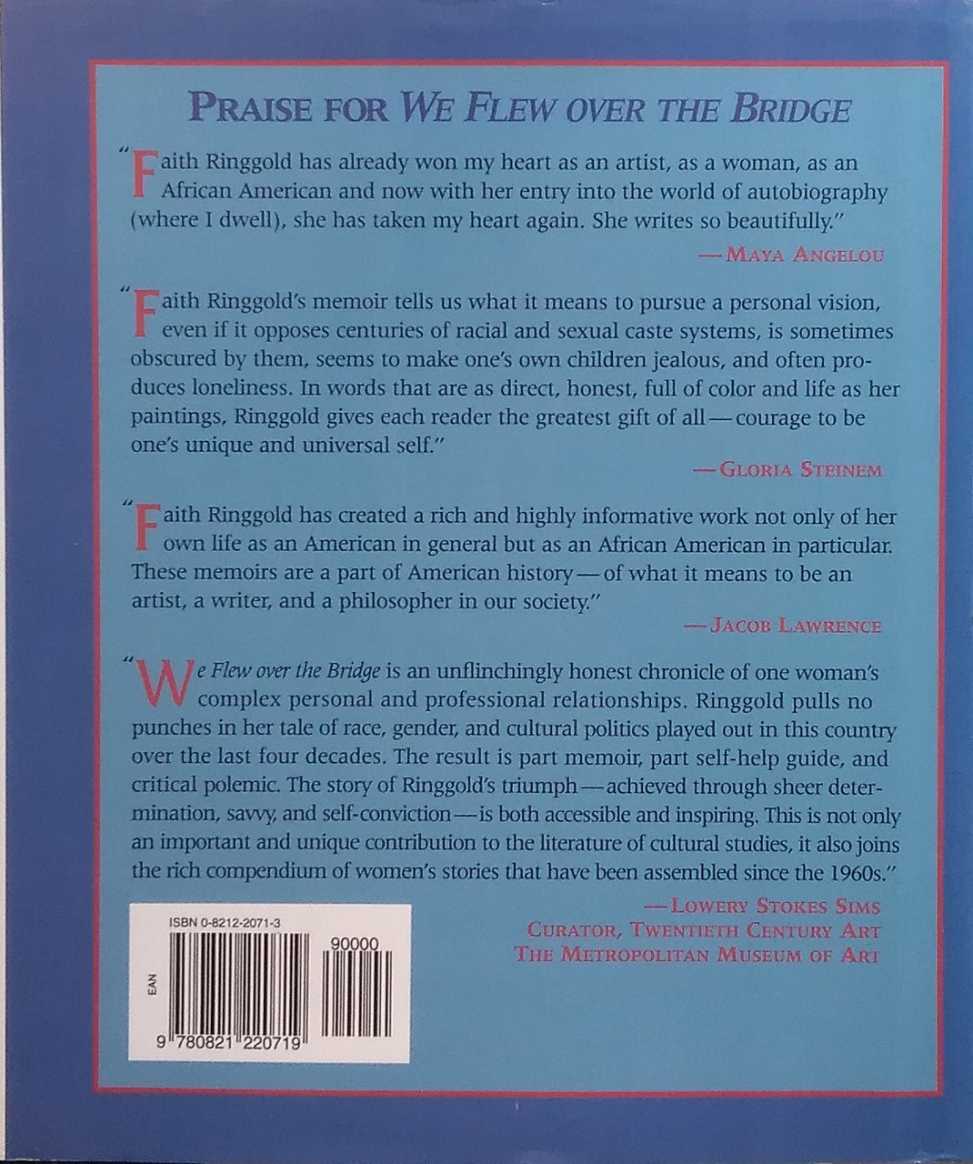 We Flew over the Bridge The Memoirs of Faith Ringgold フェイス・ギングゴールド