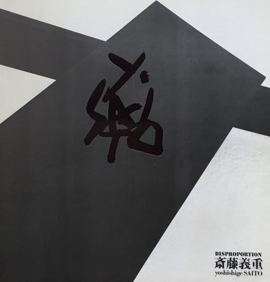 斎藤義重 DISPROPORTION yoshishige SAITO 東京画廊