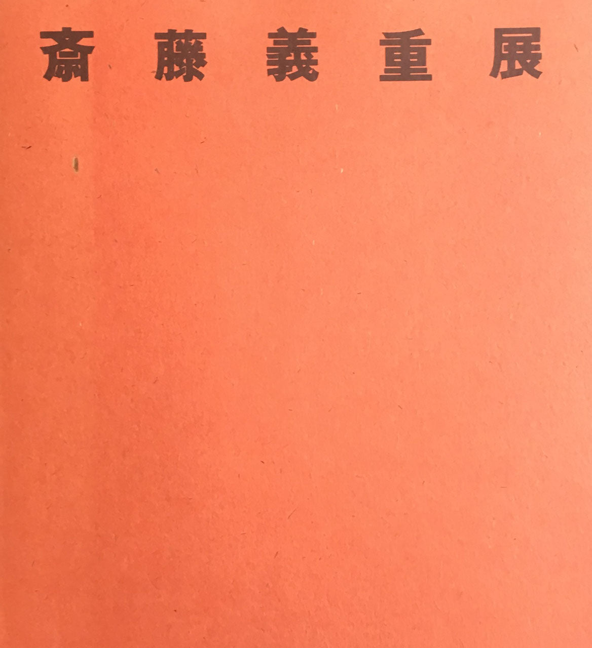 斎藤義重展 1984年