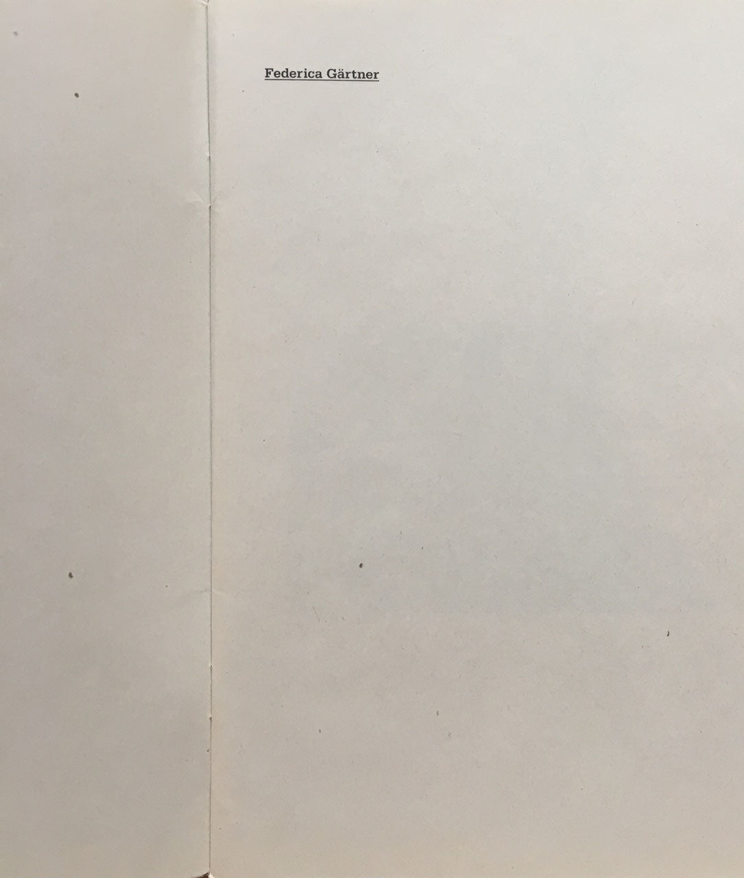 Federica Gärtner GIFT edition fink