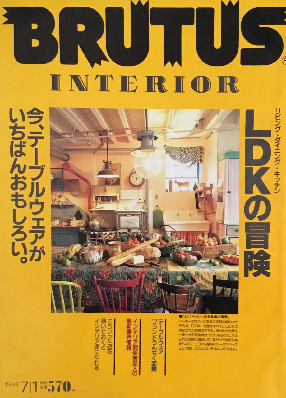 BRUTUS 252 ブルータス 1991年7/1号 LDKの冒険