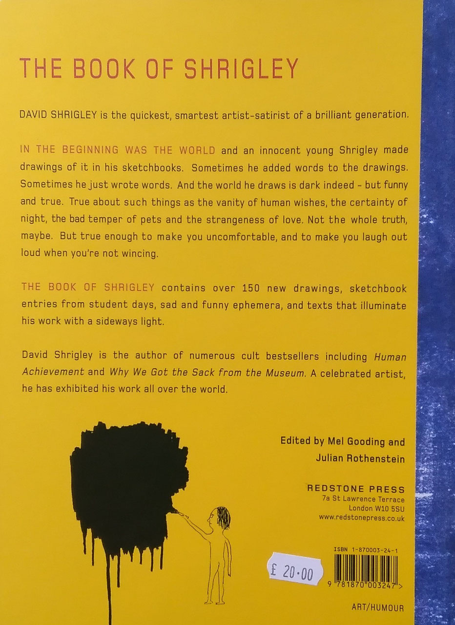 THE BOOK OF SHRIGLEY デイヴィッド・シュリグリー サイン入り