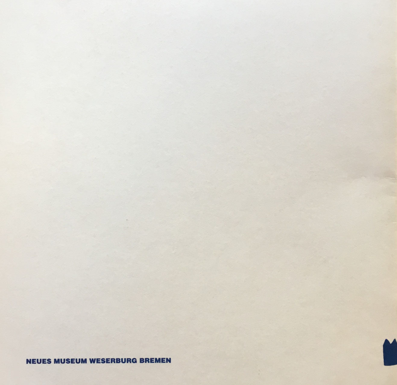 ヴェルナール・ヴィレール Bernard Villers M wie Maler B wie Bücher Neues Museum Weserburg Bremen 1992