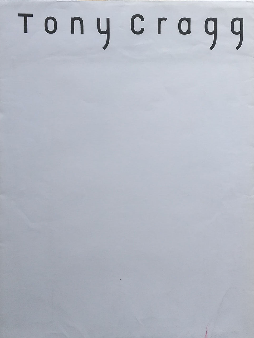 tony cragg トニー・クラッグ展 ポスター 1997