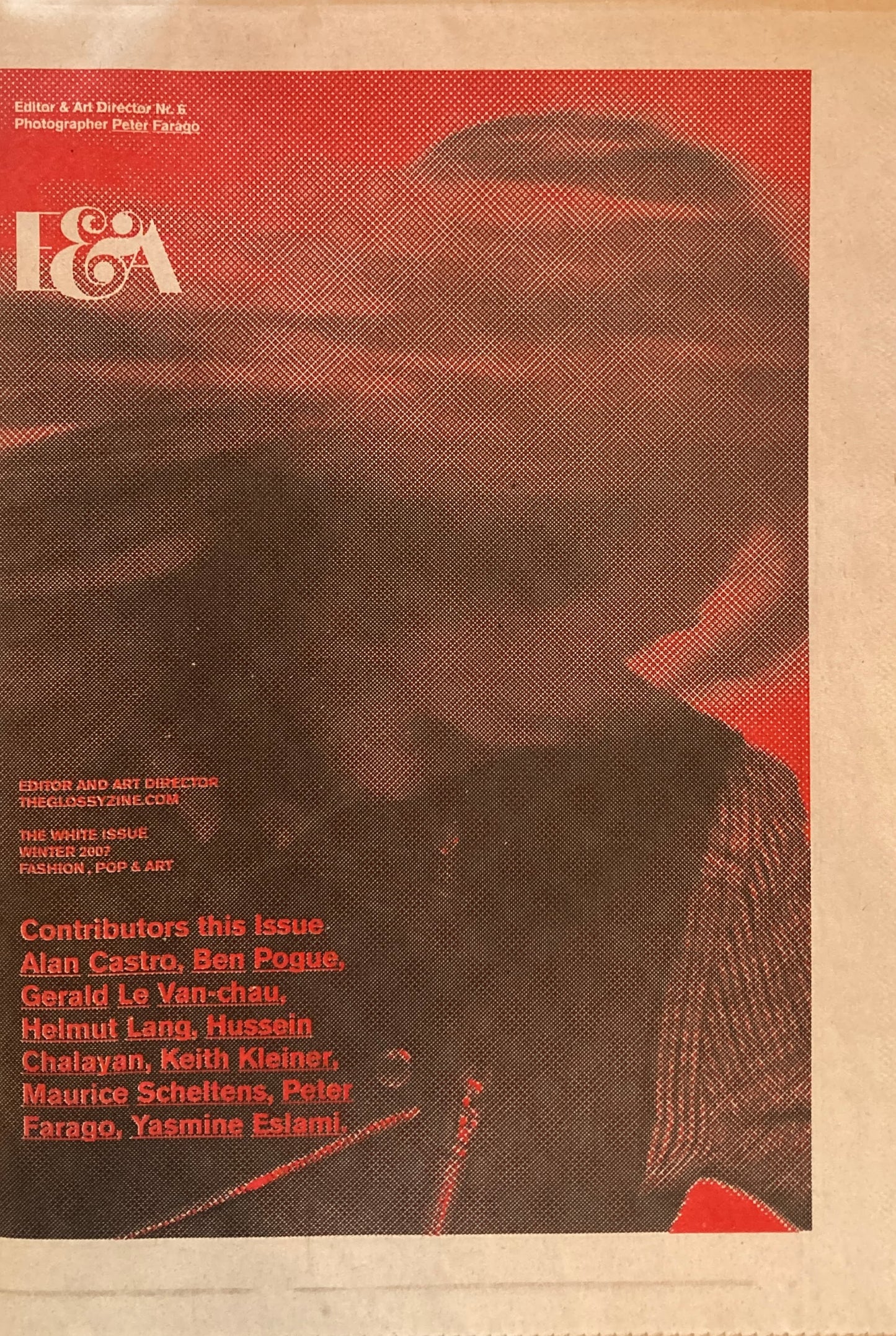 Editor & Art director  winter 2007　No.6　fashion, pop & art