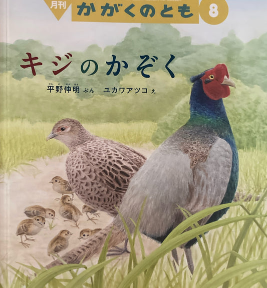 キジのかぞく　かがくのとも629号　2021年8月号