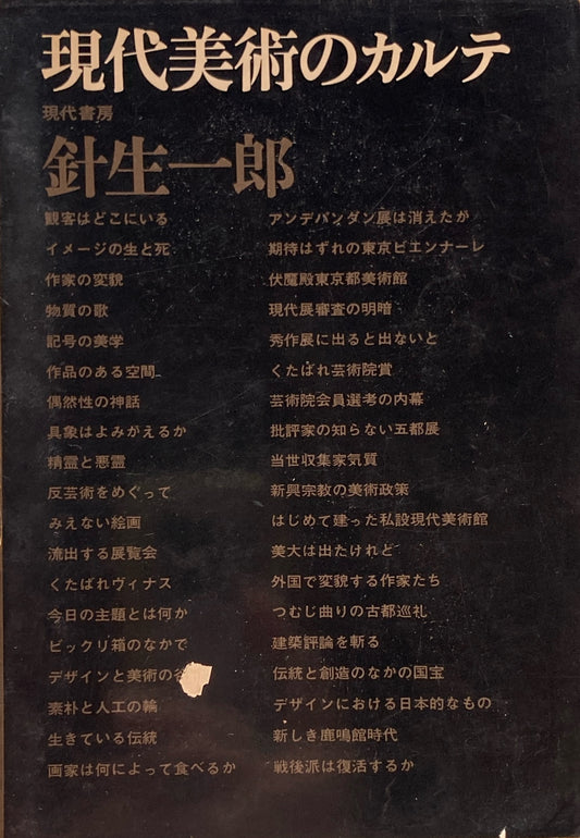 現代美術のカルテ　針生一郎　
