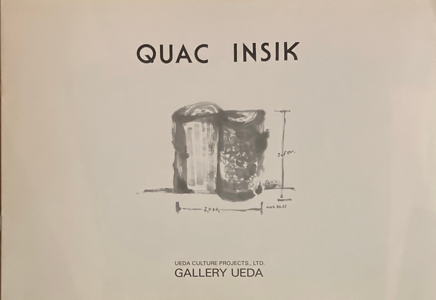 QUAC INSIK　1986　GALLERY UEDA　郭仁植