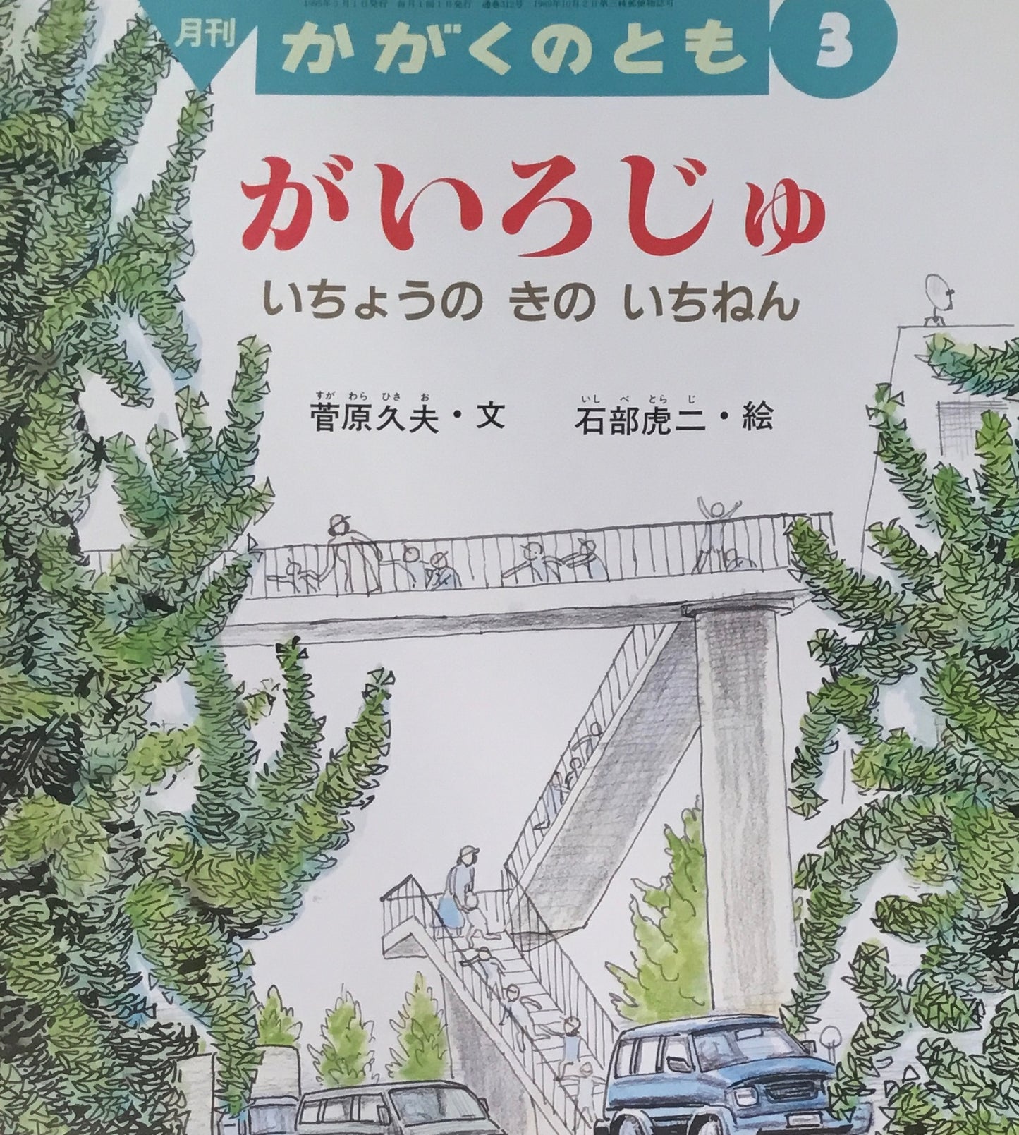 がいろじゅ　いちょうのきのいちねん　かがくのとも312号　1995年3月号