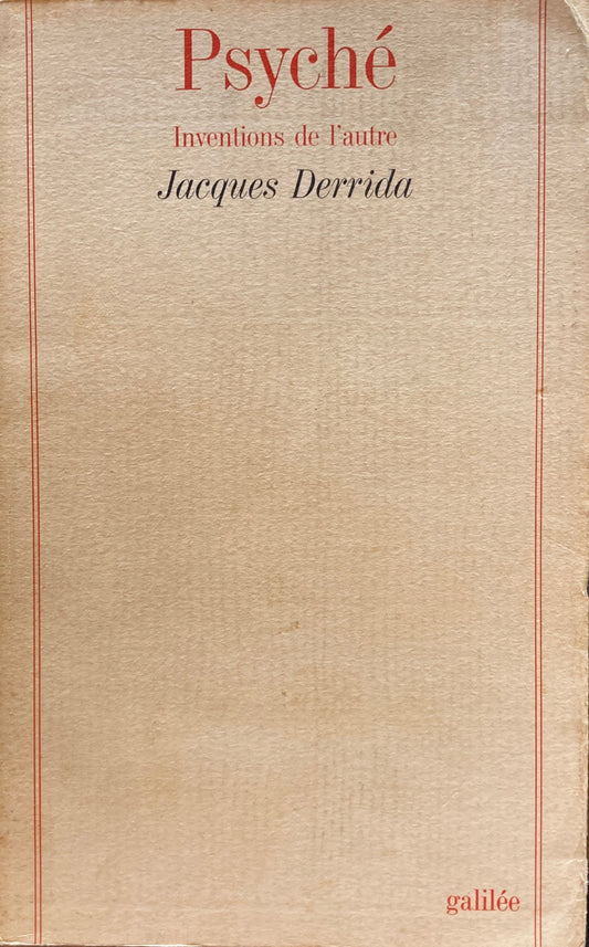 PSYCHE  Jacques Derrida  ジャック・デリダ